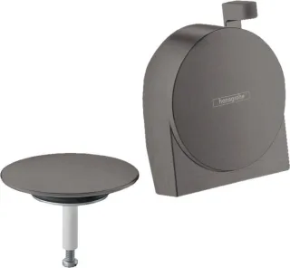 Hansgrohe Ein-, Ab- und Überlaufgarnitur Exafill S Fertigset Brushed Black, 58117340 58117340