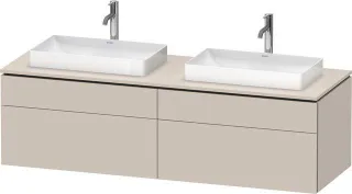 Duravit L-Cube Konsolenwaschtischunterbau wandhängend Taupe Matt 1620x550x482 mm - LC4873B91910000 LC4873B91910000