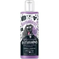 Bugalugs Tiershampoo Bugalugs 4 in 1 Hundeshampoo Lavendel & Kamille – Beruhigt, reinigt, 250 ml, (1-St), pH neutral, Hundeshampoo, mit Vitaminen