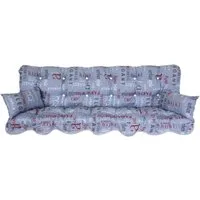 Kühnemuth Auflagekissen Auflagen Set Hollywoodschaukel Sitzkissen 150x50 cm Design 922150