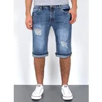 ESRA Jeansshorts Herren Sommerhose Jeans Shorts Herren Jeans-Shorts Stretch kurze Hose Jeans-Shorts Herren kurze Jeans Herren Sommer Hose Jeans Shorts