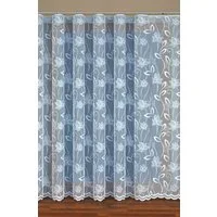 QBTEXTIL Gardine LOTOS, halbtransparent, Jacquard - Stoff, Kräuselband