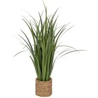 Kunstpflanze Leinenstrauß ZYA im Naturfasertopf, 91 cm Zimmerpflanze, Atmosphera Créateur d'intérieur, Höhe 91 cm