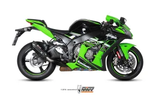 % % % Sport Auspuff MIVV Suono Steel Black Kawasaki ZX-10 R /RR / SE Ninja Bj. 2016-2023 EURO4/EURO5