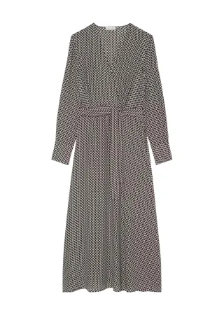 Marc OPolo Casual - Kleid im Wickel-Look schwarz/weiß - Gr. - 40
