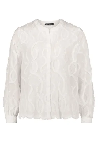 Betty Barclay - Bluse mit Stehkragen weiß - Gr. - 42