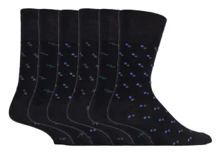 Sock Shop Gentle Grip - 6 Paar nicht elastische Bambus-Socken für Herren - SOMRM03