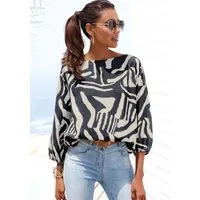 LASCANA Schlupfbluse mit Animalprint, Damenbluse, modisch