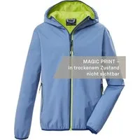Killtec Funktionsjacke KOS 145 BYS JCKT Kinderjacke mit Magic Print, wasserdicht, Kapuze, Kinnschutz