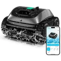 WYBOT Poolbodensauger C1 (Upgrade) für Boden & Wand & Wasserlinie, 150 Min Akkulaufzeit, Poolreiniger mit intelligenter Routenplanung, bis 150 m²