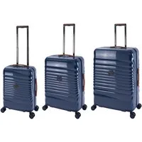 Travelhouse Trolleyset Capri, 4 Rollen, (3er Set, 3 tlg., 3 tlg. Hartschalen Trolley Set), mit USB + USB C, Rollenbremse & Polycarbonat Hartschale