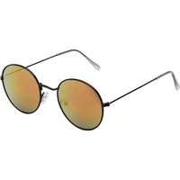 BEZLIT Eyewear Retrosonnenbrille Rund Form Verspiegelt Damen Herren Sonnenbrille (1-St) mit orange, blau, hellrot, lila, grün und roten Linsen