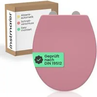 instmaier WC-Sitz instmaier Helma, Toilettendeckel mit Absenkautomatik, Absenkautomatik, zur Reinigung abnehmbar, Duroplast