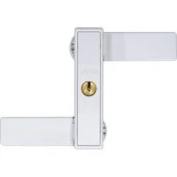 ABUS Fensterzusatzschloss Fenster-Zusatzsicherung 2530 gl., AL0089, Fensterschloss, Weiß, Inkl. 2 Schlüssel, Druckwiderstand über 1 Tonne, VdS-und DIN-anerkannt