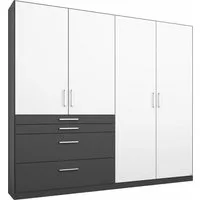 rauch Kleiderschrank Harburg Drehtürenschrank Schlafzimmerschrank mit viel Stauraum oberste Schublade mit praktischer Facheinteilung MADE IN GERMANY