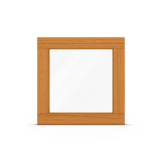 Fenster, Holz, Classic 68 mm, Meranti Eiche hell 325, 2-fach Verglasung, festverglast, 510x510 mm, individuell konfigurieren