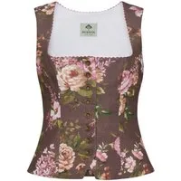 Berwin & Wolff Trachtenbluse Trachtenmieder - CORDANNE - taupe