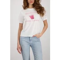 Monari T-Shirt Shirt Coffee to go Regular fit mit Print