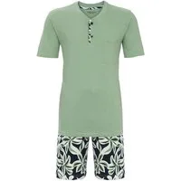 Ringella Shorty mit Knopfleiste und Bermuda im Dessin (2 tlg) Reine Baumwolle