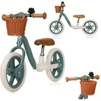 lionelo Laufrad ALEX PLUS Durchmesser 30,5 cm (12 Zoll) Zoll, inklusive Korb und Glocke/ideal zum Erlernen des Fahrradfahrens