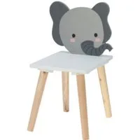 Koopman Kinderstuhl Kinderhocker MDF 52x30x24 cm Fisch / Elefant / Wal / Bär zur Auswahl (Stück, 1 St), Elefant, MDF, Stuhl, demontiert