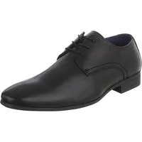 Coolwalk Herrenschuh Schnürer elegant für Business & Freizeit Schnürschuh (91917942) Blockabsatz Business-Schuhe in Schwarz