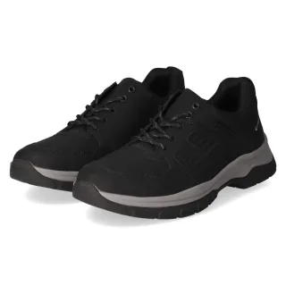 Rieker Schnürschuhe - Gr. 42 - Schwarz - Textil & Synthetik