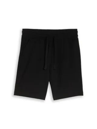 Denim Tom Tailor - Relaxed Shorts mit Waffelstruktur black - Gr. - M