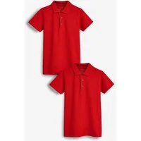 Next Poloshirt Schul-Poloshirts aus Baumwolle im 2er-Pack (2-tlg)