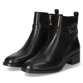 Tamaris Stiefeletten - Gr. 36 - Schwarz - Glattleder