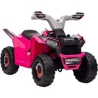 HOMCOM Elektro-Kinderquad Kinderauto, Elektrofahrzeug mit Vorwärts- & Rückwärtsgang, Belastbarkeit 25 kg, (1-tlg), für Kinder von 18 Monaten bis 36 Monaten, Rosa