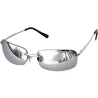 Rennec Sonnenbrille Eckig Schmal UV400 Metallbrille Rechteckig (Leichte Edelstahl Brille mit Brillenbeutel) Gläser Verspiegelt oder Getönt, Federscharniere an den Bügeln