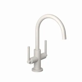 Kludi NOVA FONTE Waschtischarmatur PURISTIC Einlochmontage Matt Light Dove, 20118O215 20118O215