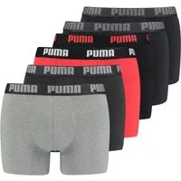 PUMA Boxershorts PUMA Herren Basic Boxershorts 6P (6-St., 6er Pack)