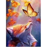 LA CUTE Malen nach Zahlen (Komplettset für 5D Diamond Painting inklusive Leinwand, Diamanten und Werkzeugen, Diamond Painting Set mit Zubehör für DIY-Kreativität und Entspannung), 5D Diamond Painting mit präziser Klebeschicht & Zubehör