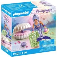 Playmobil® Meerjungfrau mit Perlmuschel (71502), Princess Magic Konstruktions-Spielset, (20 St), Made in Europe
