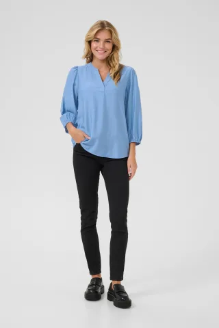 Langarm-Bluse Regular fit Silver Lake Blue CC blue