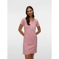 Mamalicious Umstandsnachthemd MLMIRA STAR JRS NIGHTGOWN 2F A. E. NOOS Baumwolle, enganliegend