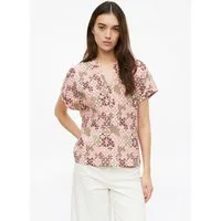 s.Oliver Kurzarmshirt T-Shirt T-Shirt aus Crêpejersey