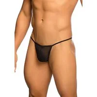 MOB Eroticwear String Transparenter String - schwarz (1-St) transparent