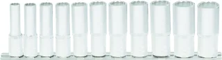 KS Tools 3/8" 12-kant-Stecknuss-Satz, lang, 11-tlg - 911.0606