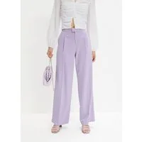 bonprix Bundfaltenhose aus Polyester, Viskose und Elasthan, Loose Fit, festlicher Stil