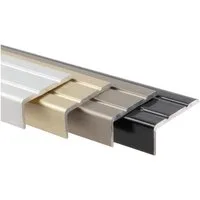 Karat Winkelprofil Winkelprofil, Für Treppenstufen & Absätze, Aluminium, 24,5 x 10 mm