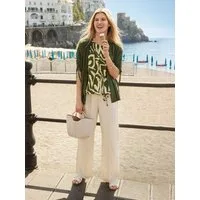 Hajo Blusentop Shirtbluse abstrakter Animalprint