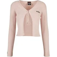 Fubu Outdoorjacke Fubu Damen FW222-016-1, Corporate Rib Knit Bolero rose (1-St)