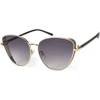 styleBREAKER Sonnenbrille Cateye Sonnenbrille mit Glitzer Side Shield (1-St) Gradient