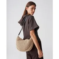 OPUS Handtasche Acasie bag aus Raffiabast mit reißfester Qualität, Reißverschlussfach innen für gut organisierte Essentials