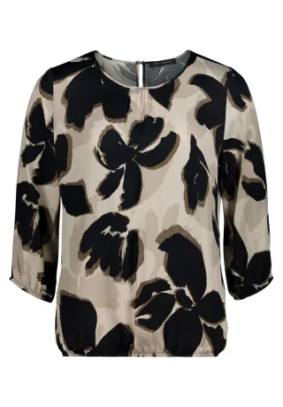 Betty Barclay - Schlupfbluse beige/schwarz - Gr. - 42