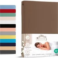 livessa Spannbettlaken Jersey Spannbettlaken Bettlaken Baumwolle weich Rundumgummi, Jersey, Gummizug: Rundumgummizug, In 9 Größen und vielen Farben erhältlich aus 100% Baumwolle