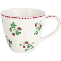 Greengate Tasse Tasse mit Henkel Berry White